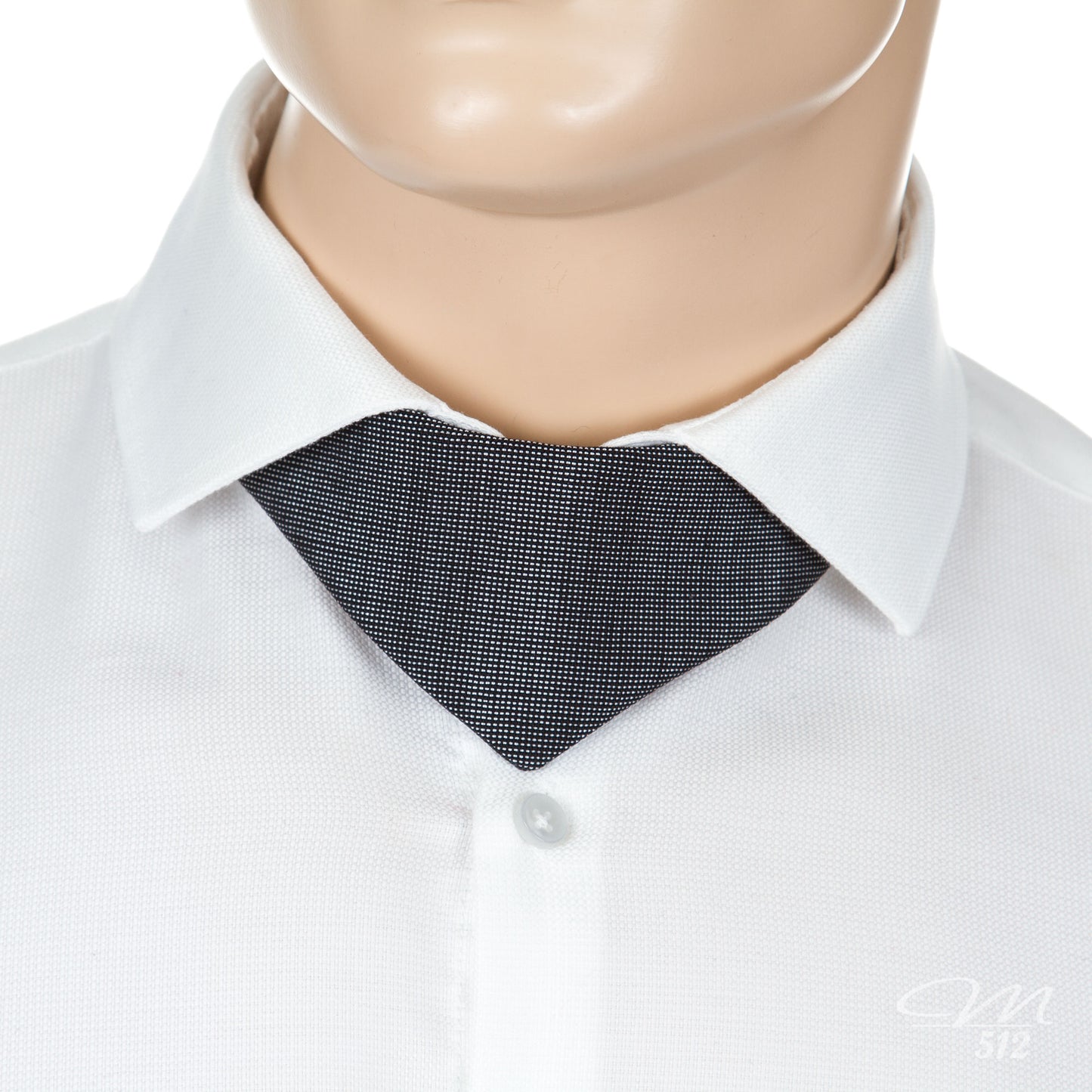 No-Tie Silber-Anthrazit
