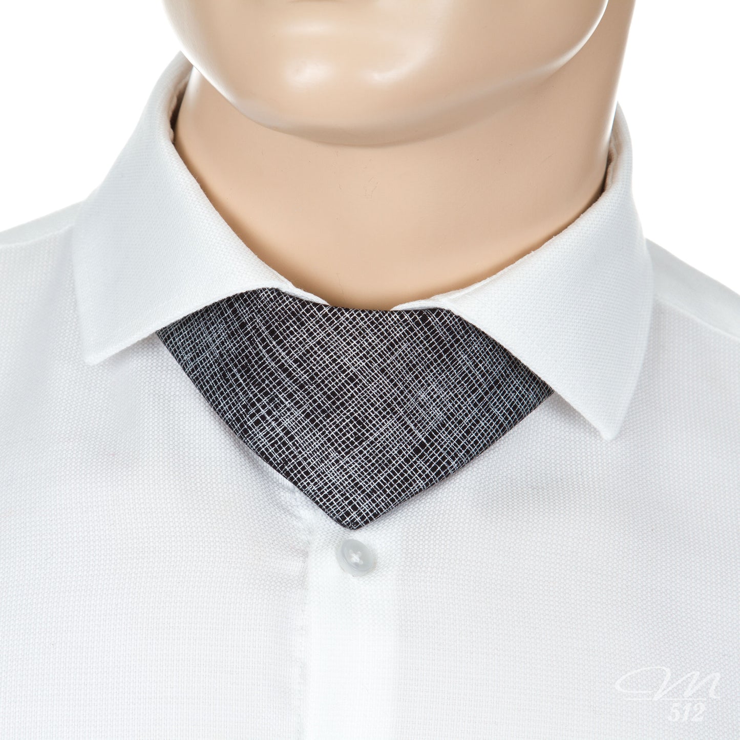 No-Tie Silver Grid