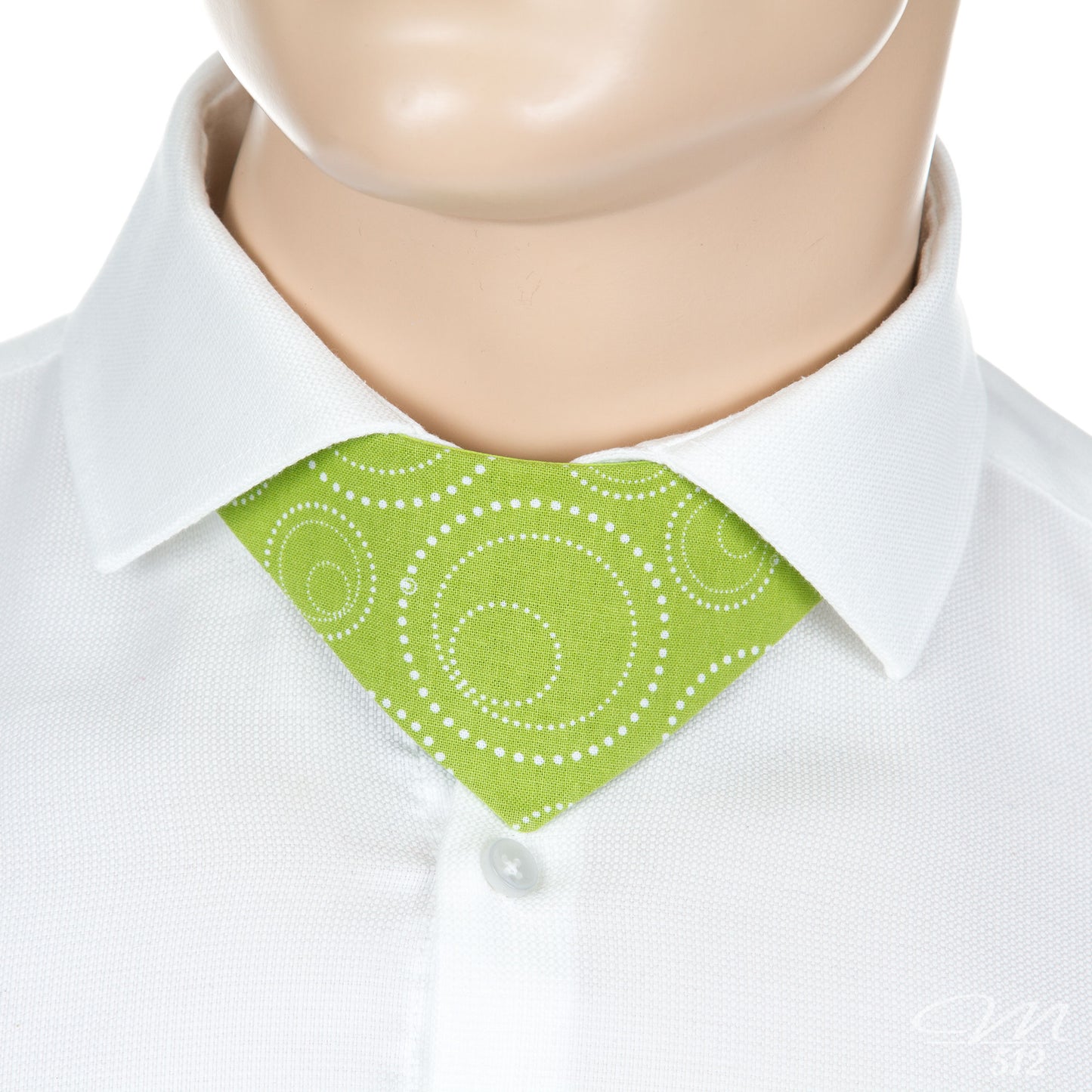 No-Tie Green Circles