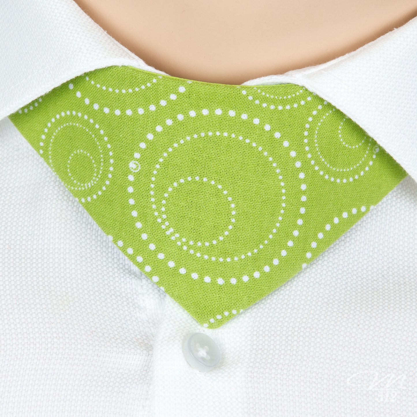 No-Tie Green Circles