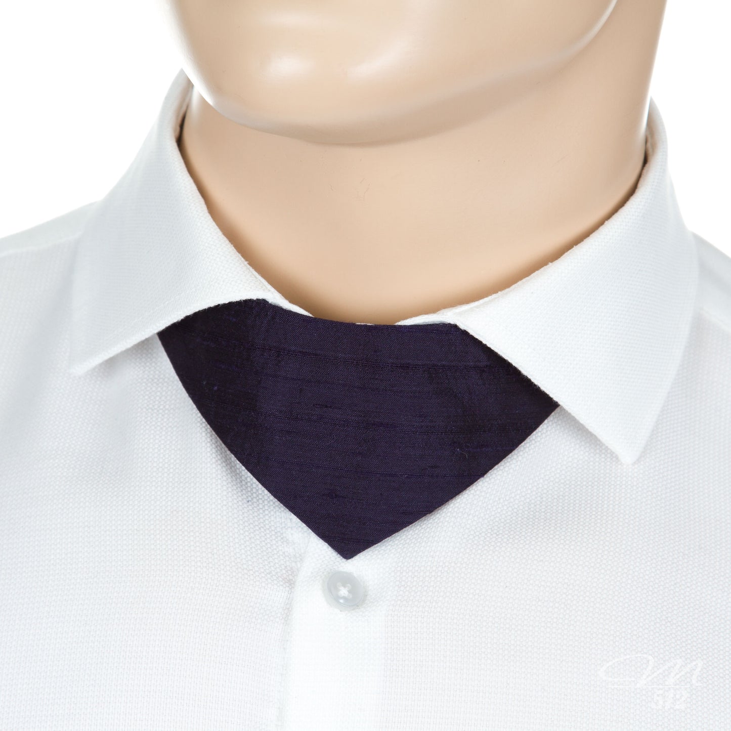 No-Tie Black Silk