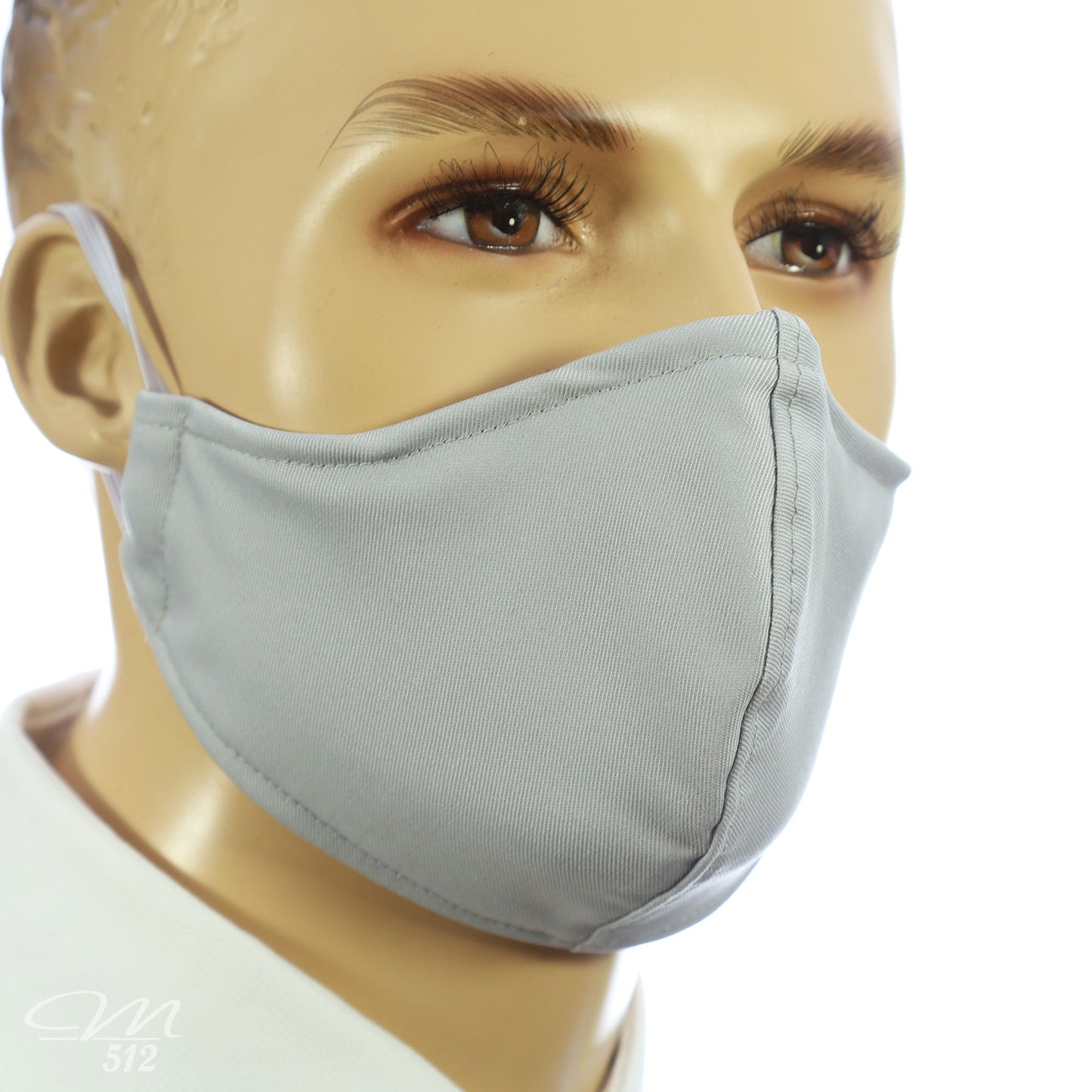 Mund-Nasen-Maske Modell C Silbergrau