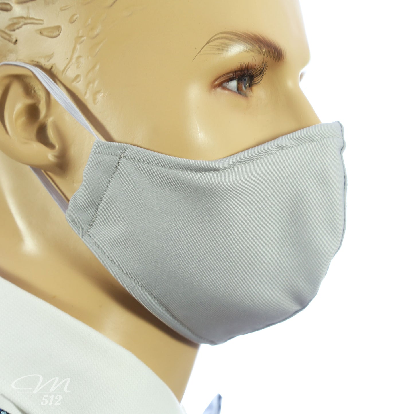 Mund-Nasen-Maske Modell C Silbergrau