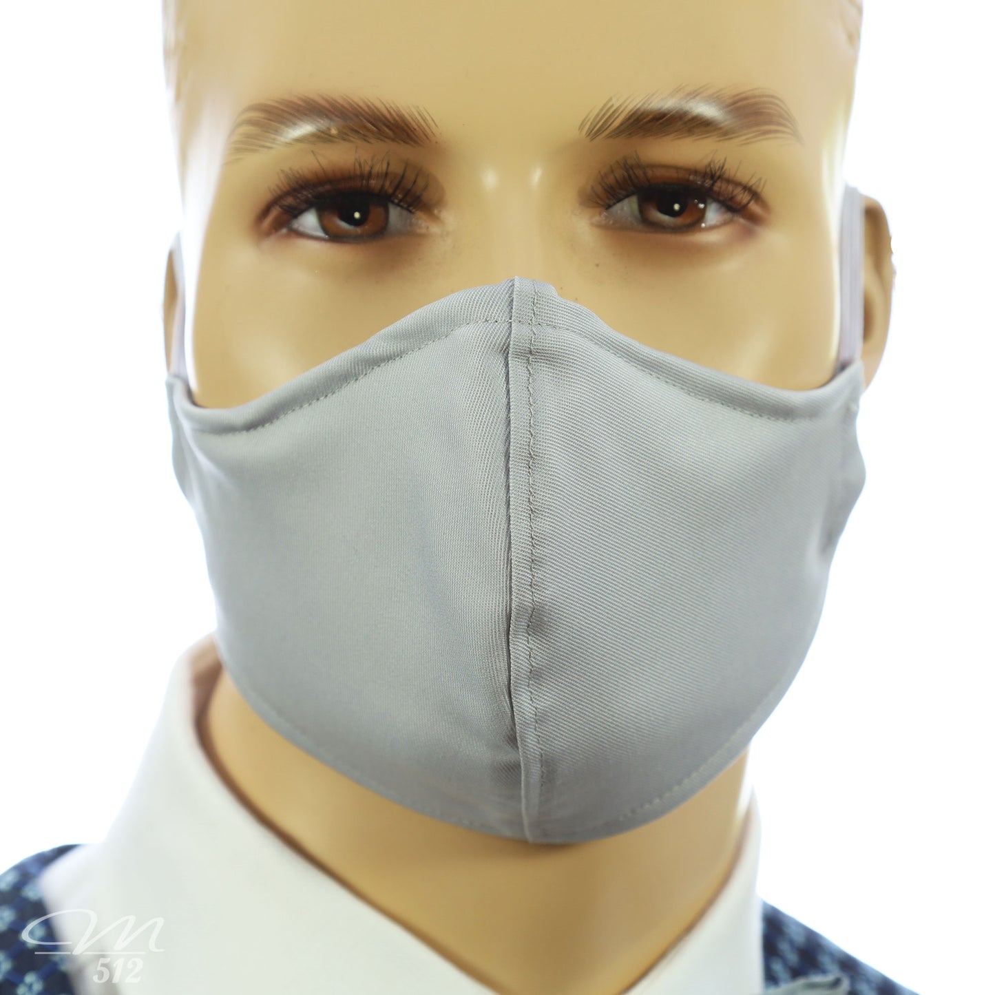 Mund-Nasen-Maske Modell C Silbergrau