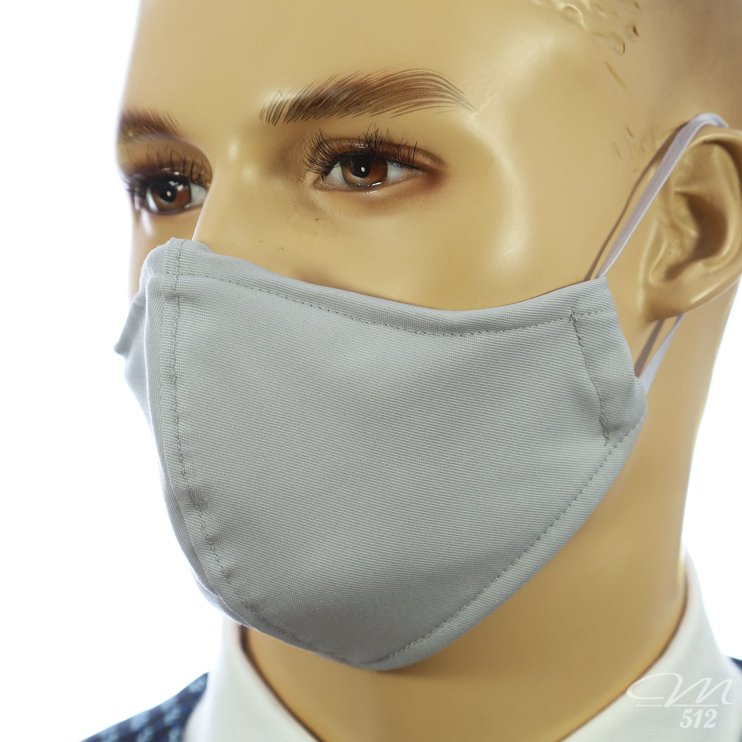 Mund-Nasen-Maske Modell C Silbergrau