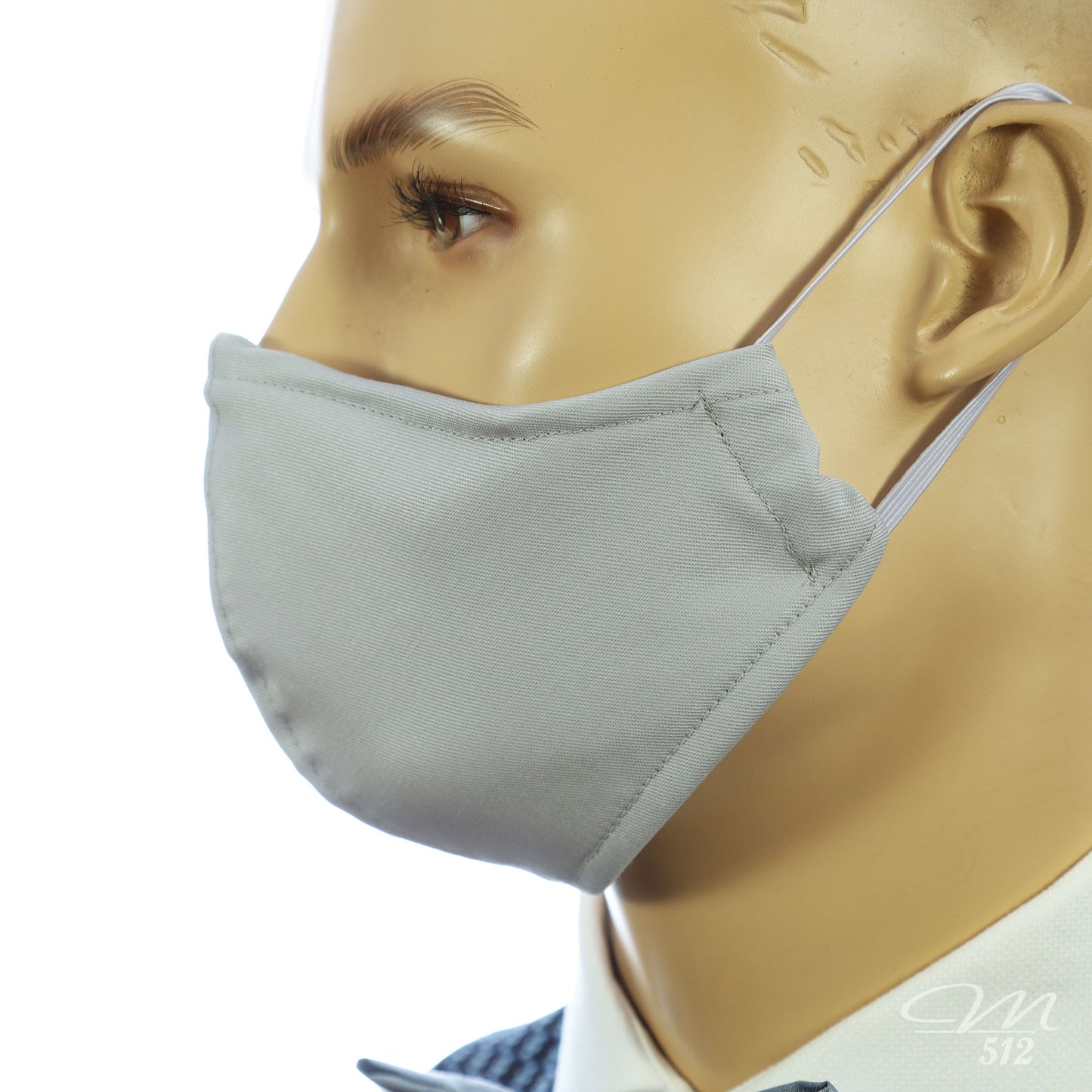 Mund-Nasen-Maske Modell C Silbergrau