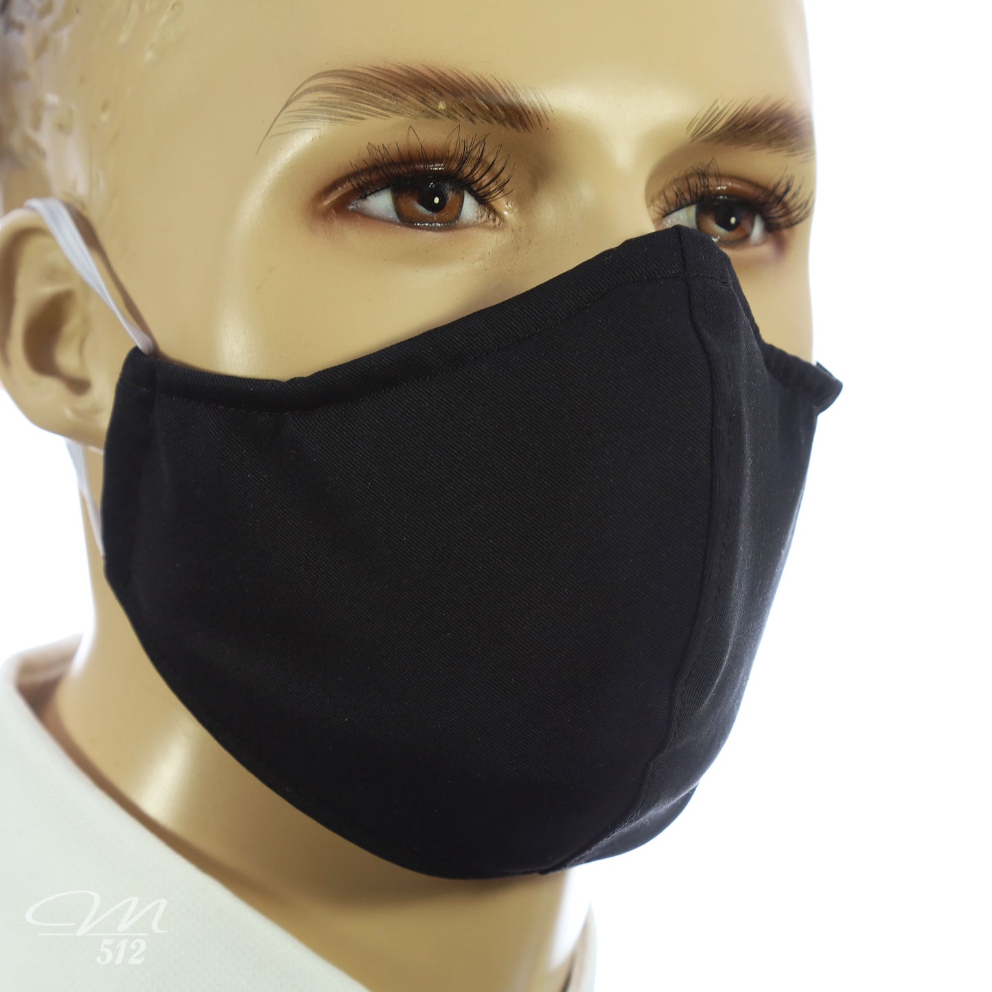 Mund-Nasen-Maske Modell C Schwarz