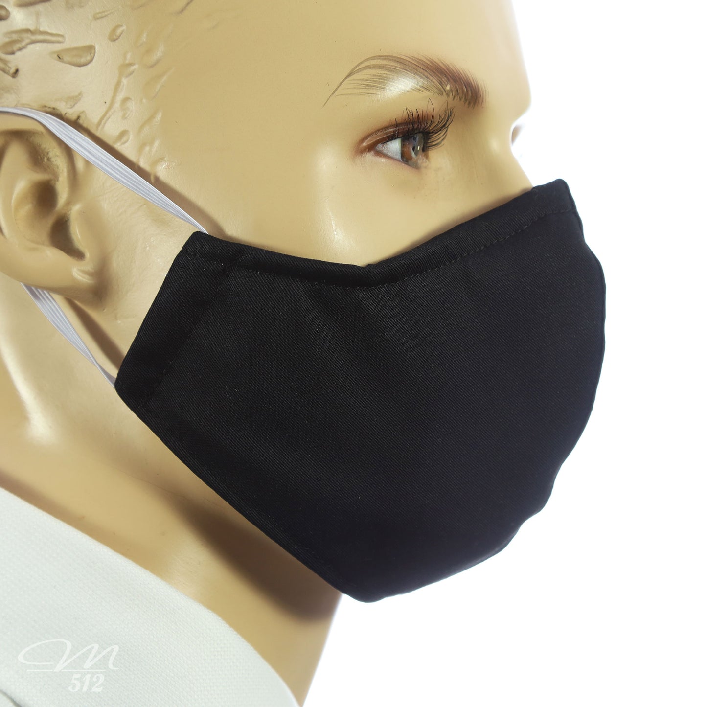 Mund-Nasen-Maske Modell C Schwarz