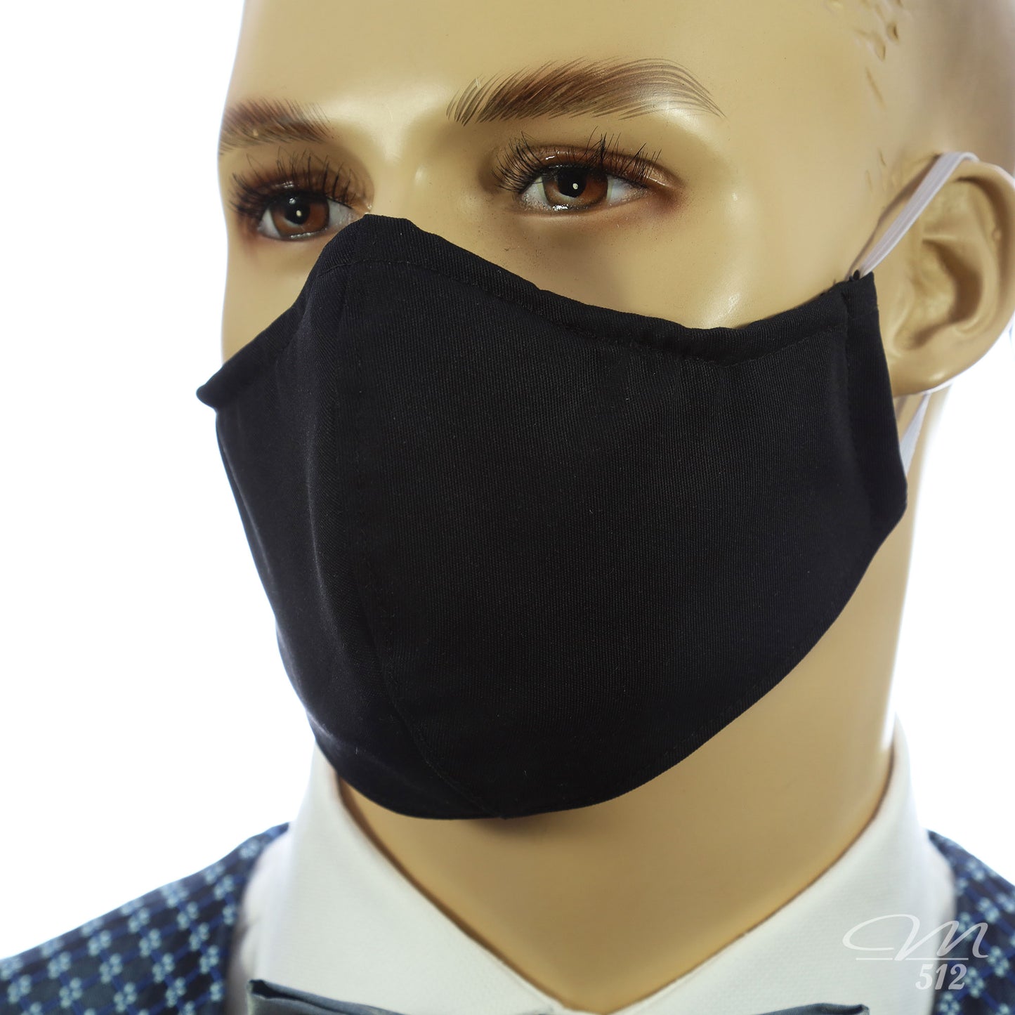 Mund-Nasen-Maske Modell C Schwarz