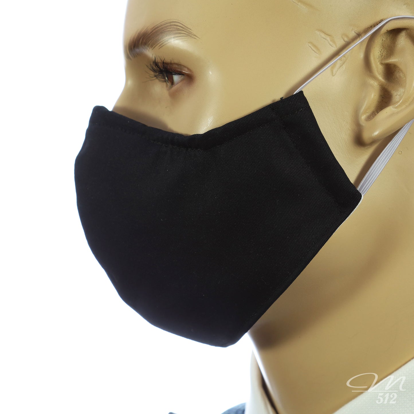 Mund-Nasen-Maske Modell C Schwarz