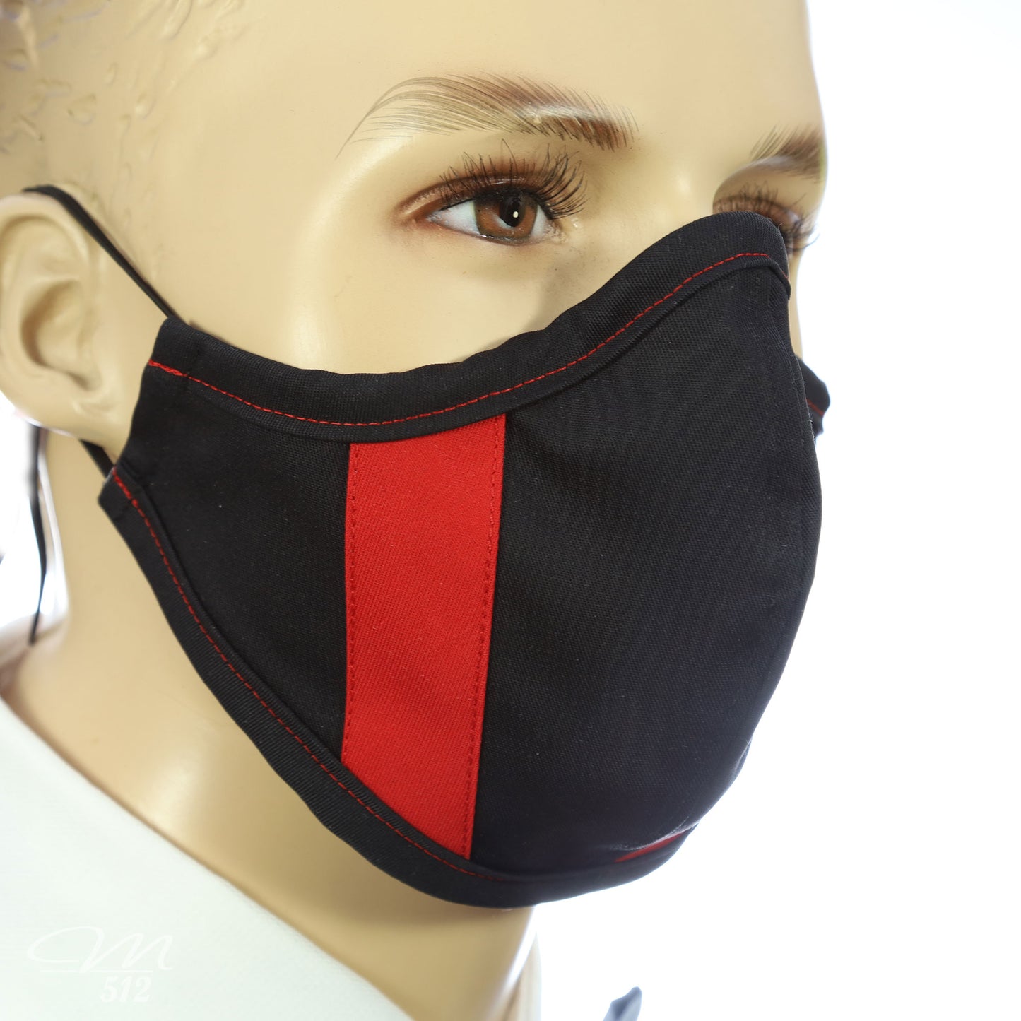 Mund-Nasen-Maske Modell C RALLYE sw/rt