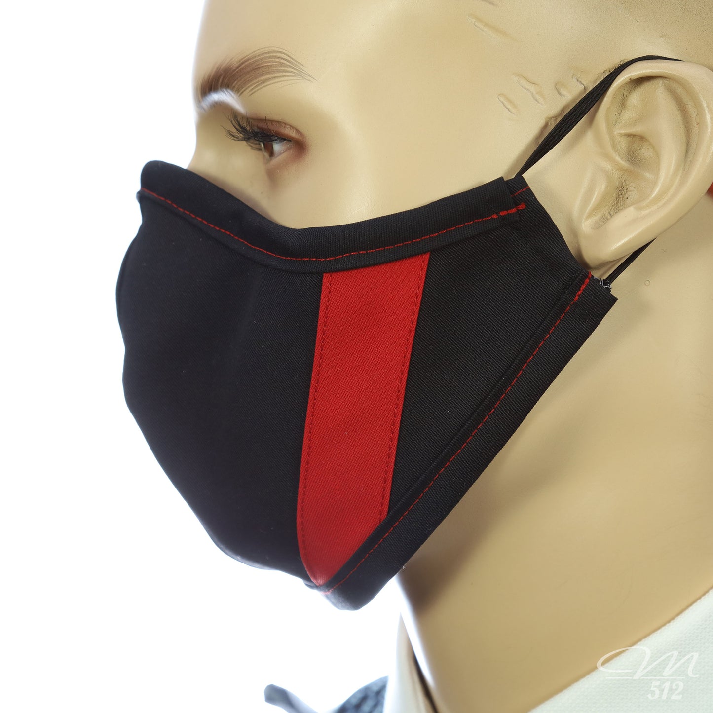 Mund-Nasen-Maske Modell C RALLYE sw/rt