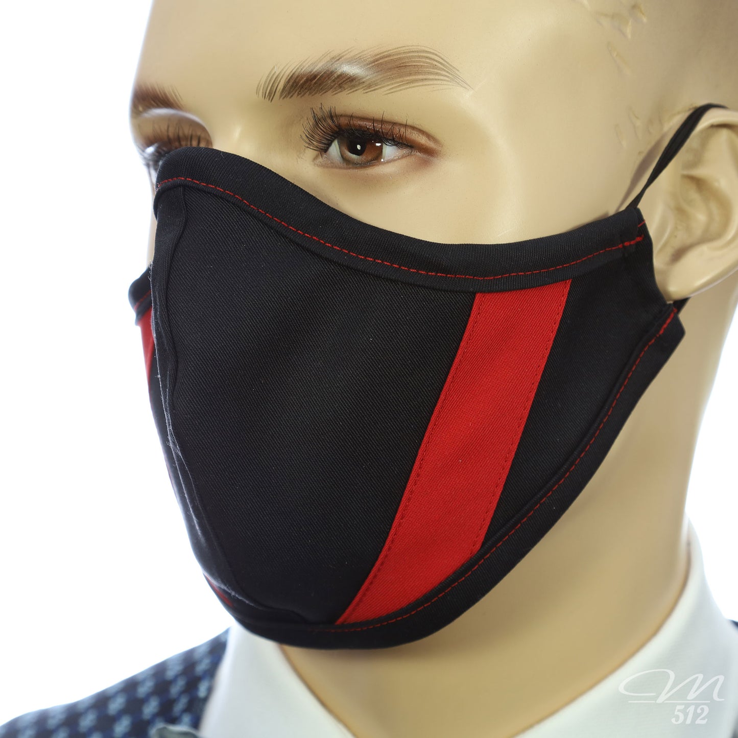 Mund-Nasen-Maske Modell C RALLYE sw/rt