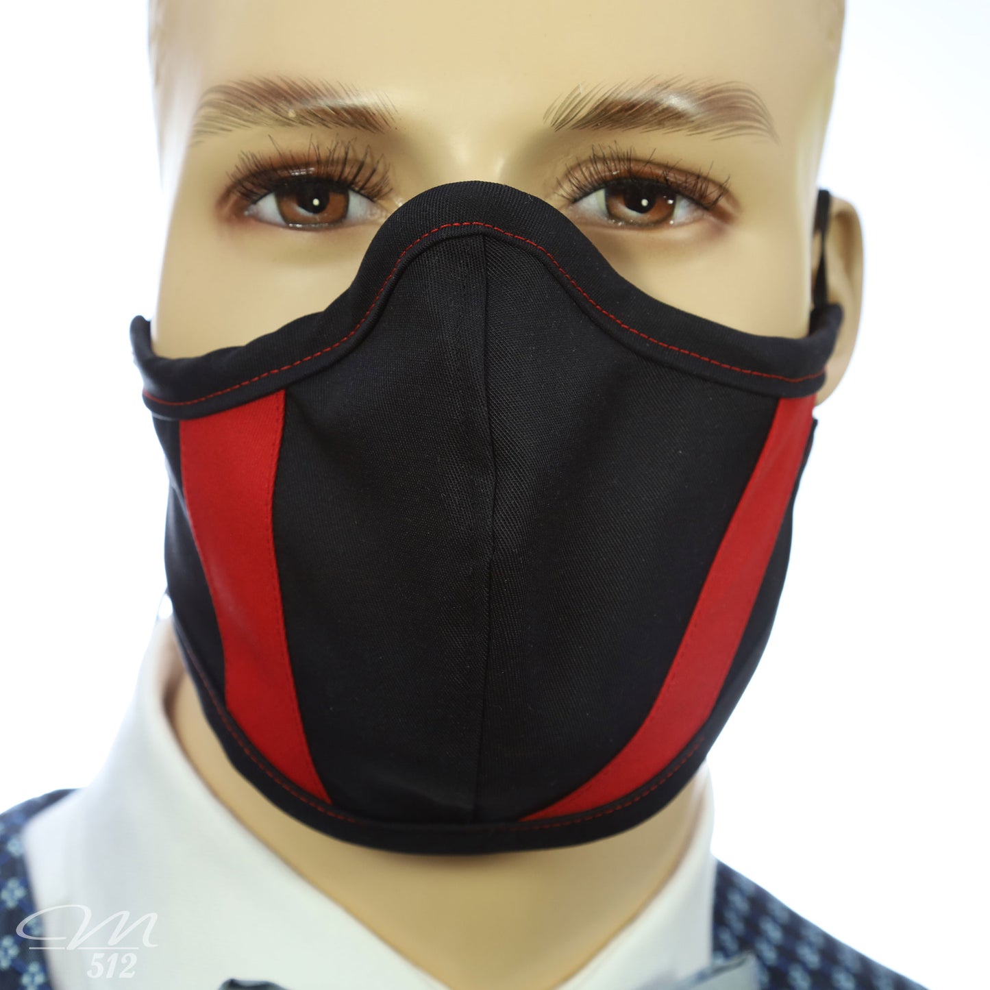 Mund-Nasen-Maske Modell C RALLYE sw/rt