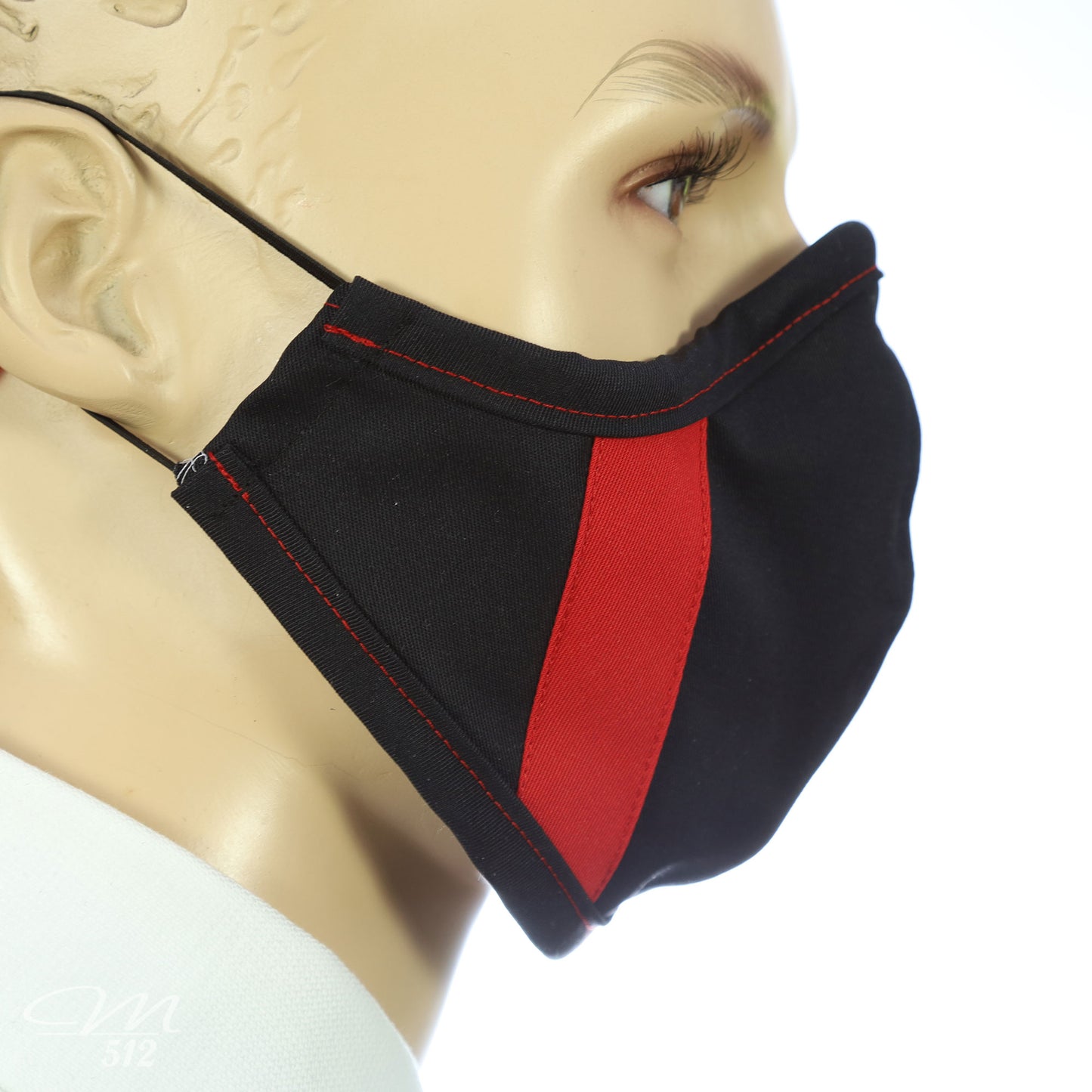 Mund-Nasen-Maske Modell C RALLYE sw/rt