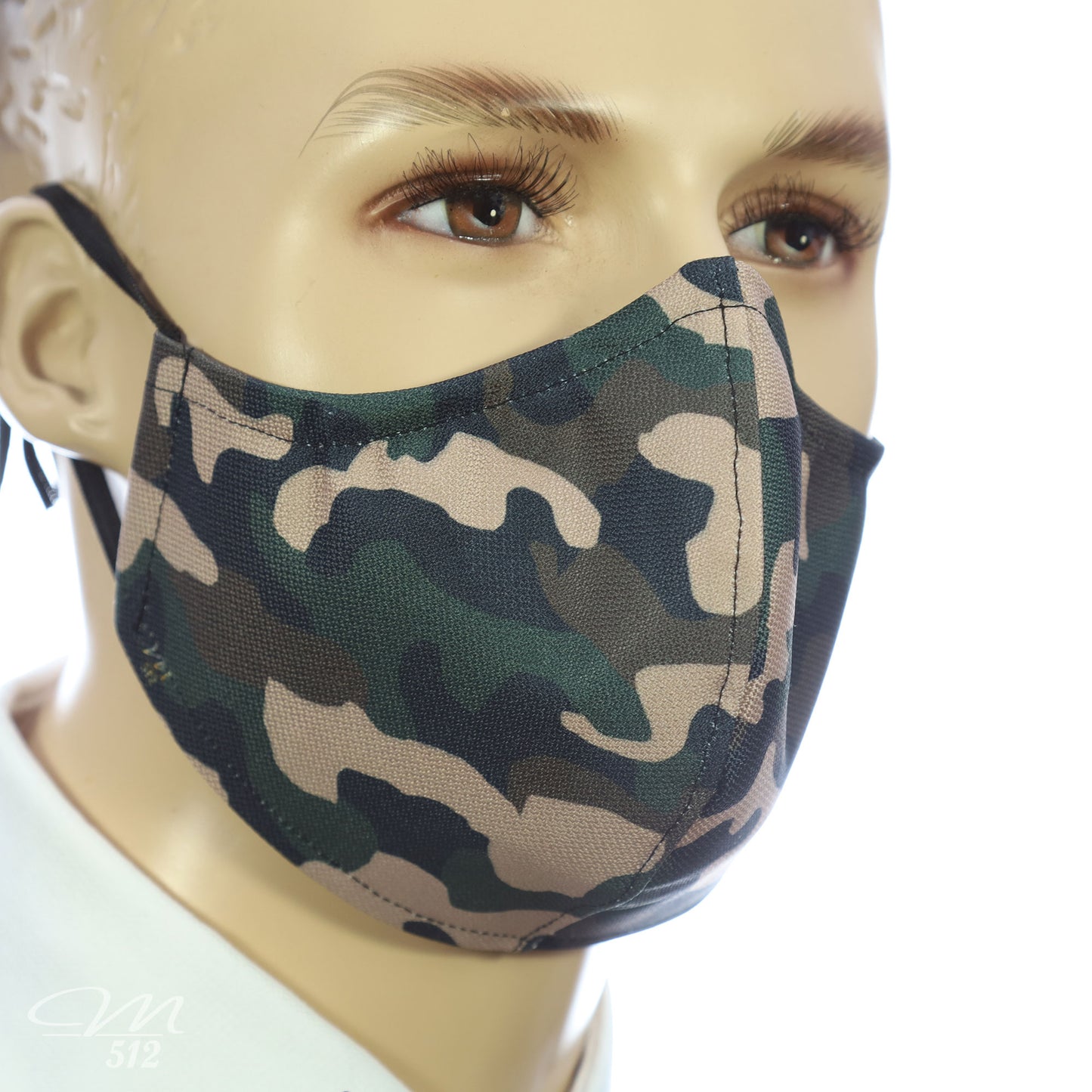 Mund-Nasen-Maske Modell C Camouflage Wald