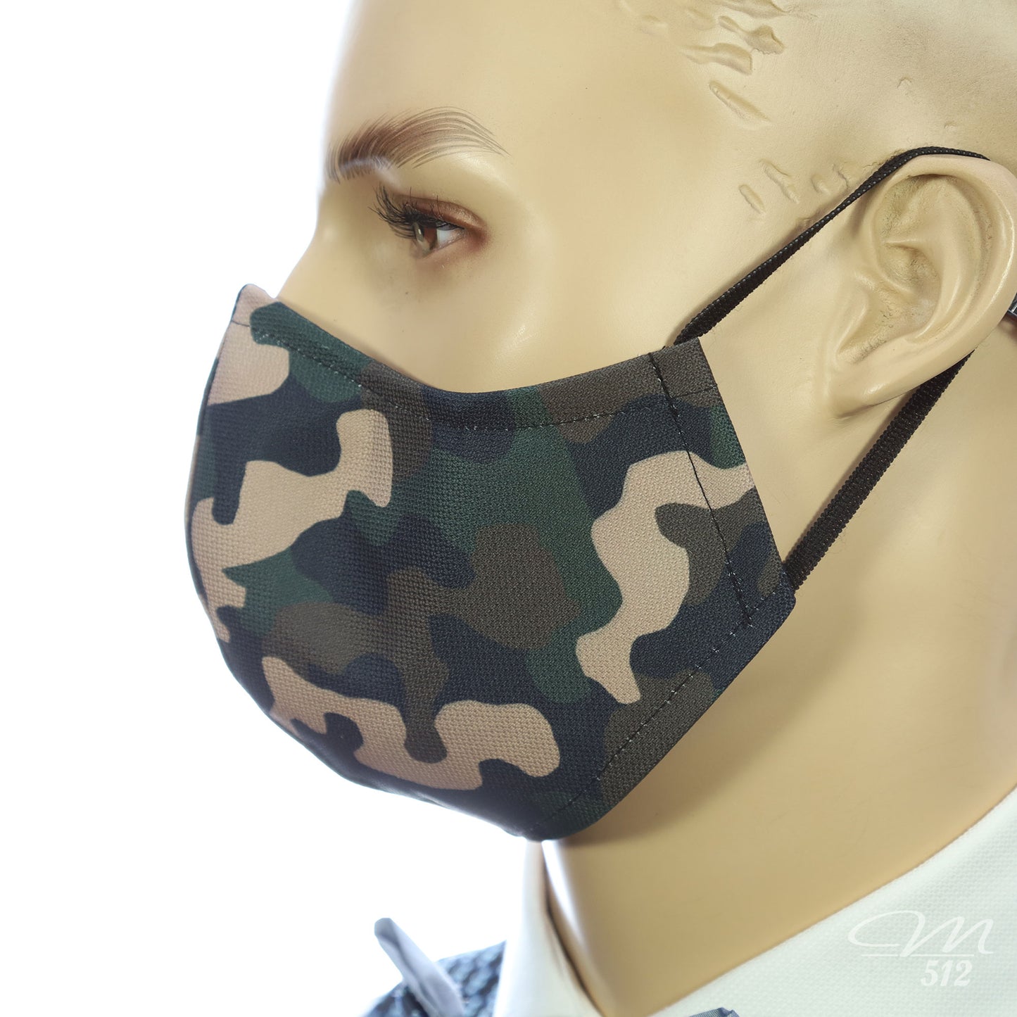 Mund-Nasen-Maske Modell C Camouflage Wald