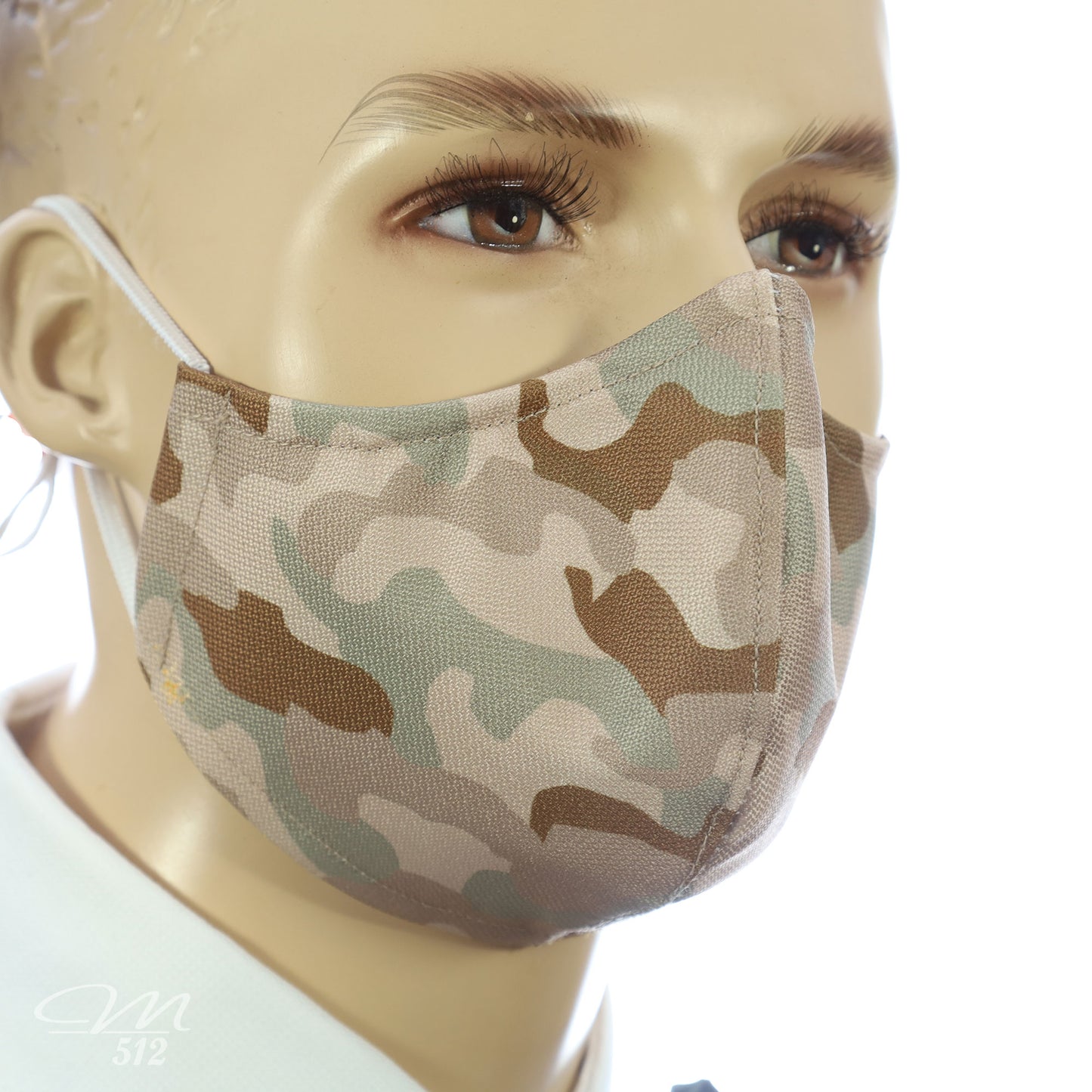 Mund-Nasen-Maske Modell C Camouflage Wüste