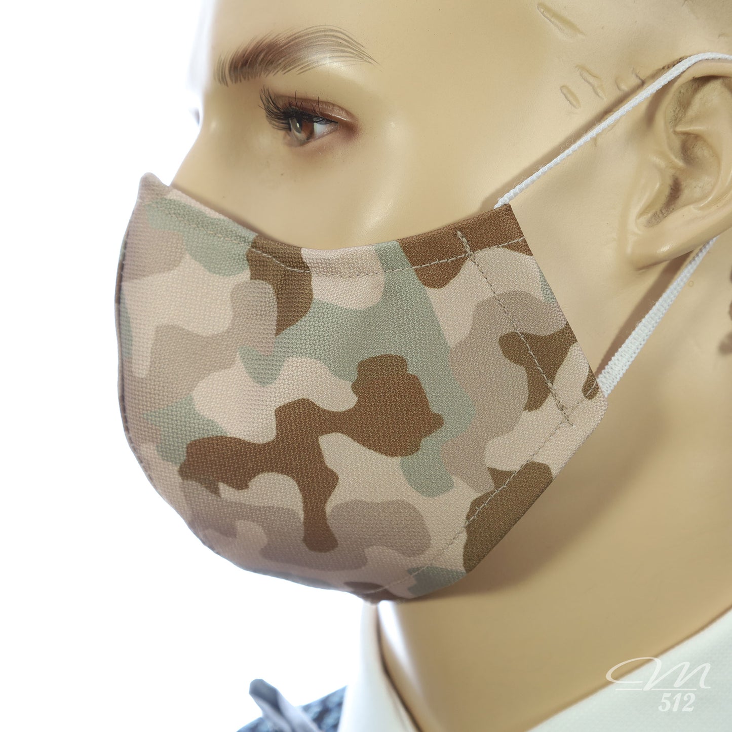 Mund-Nasen-Maske Modell C Camouflage Wüste