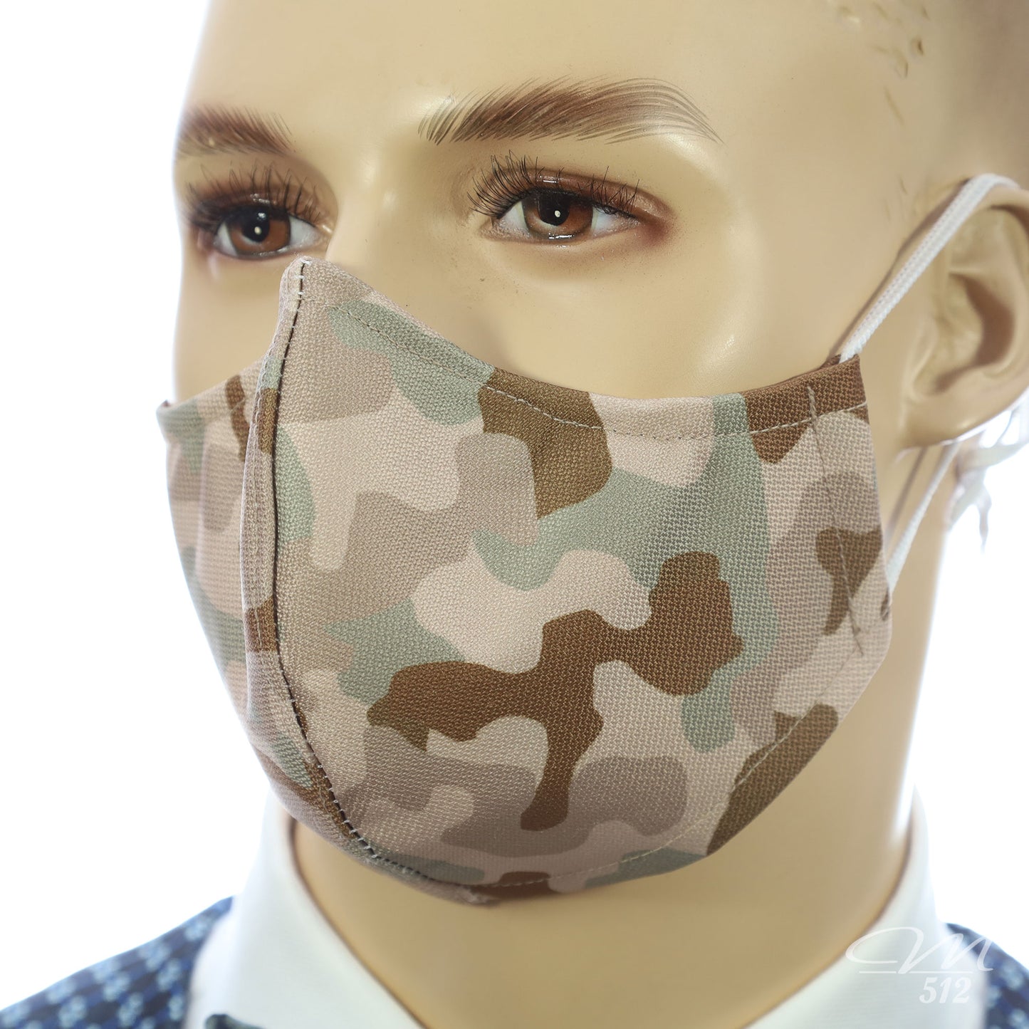 Mund-Nasen-Maske Modell C Camouflage Wüste