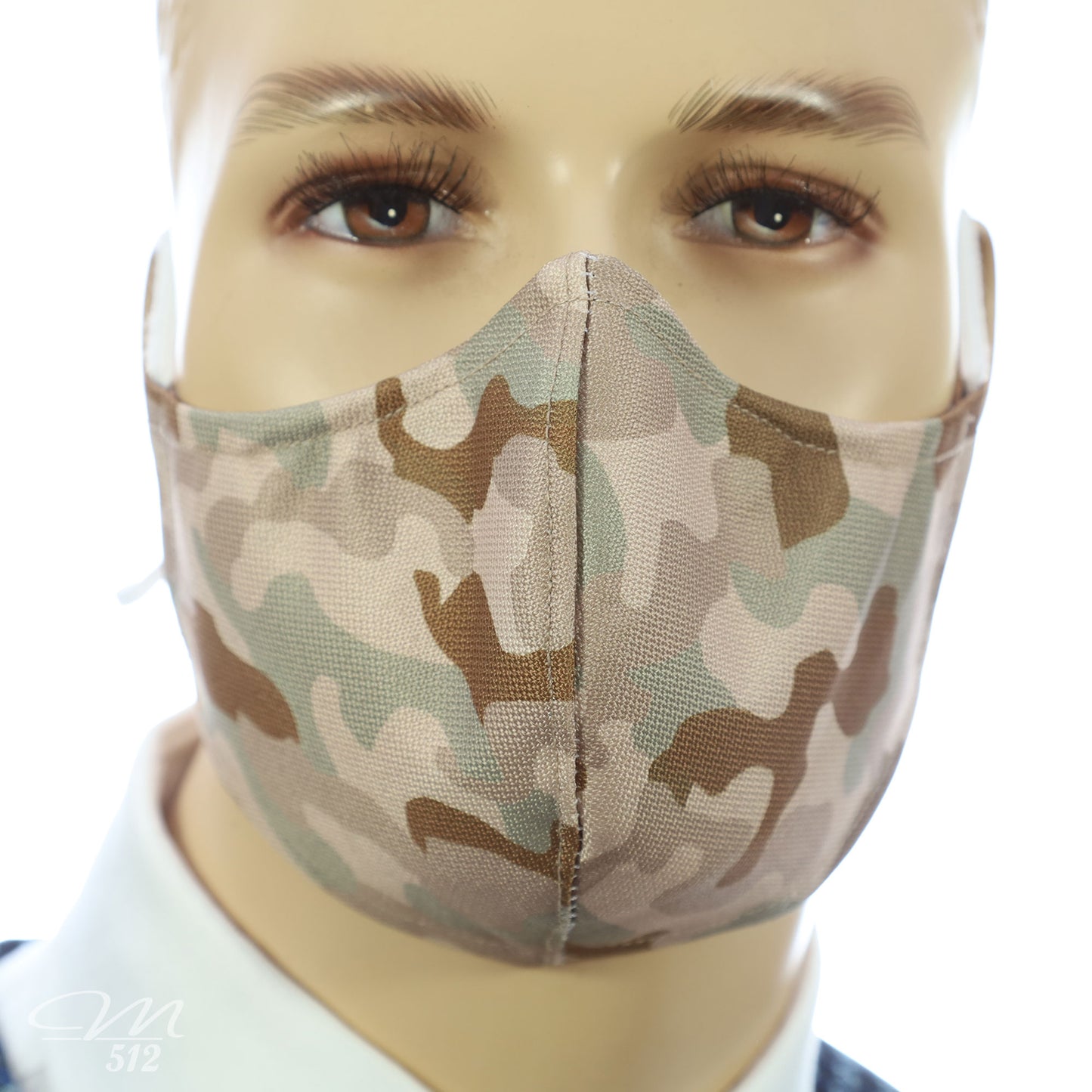 Mund-Nasen-Maske Modell C Camouflage Wüste