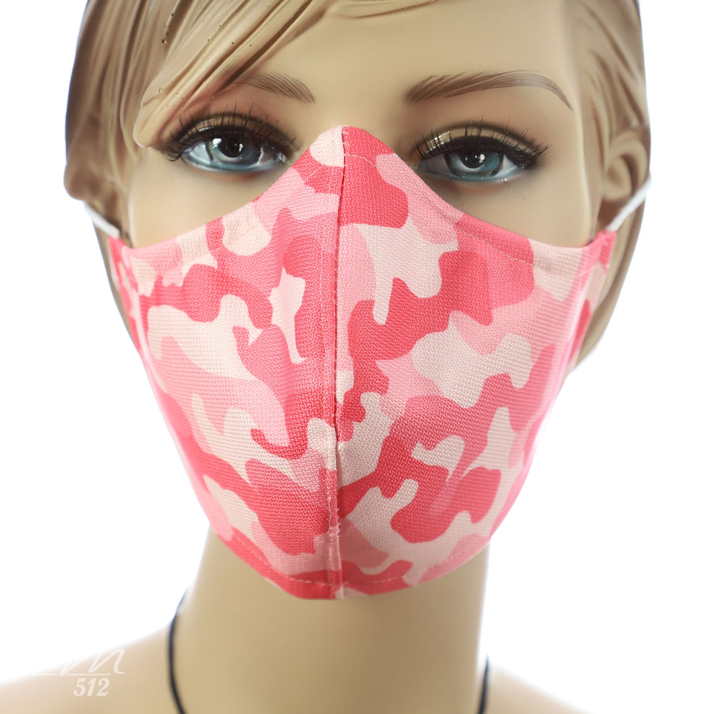 Mund-Nasen-Maske Modell C Camouflage Rosa