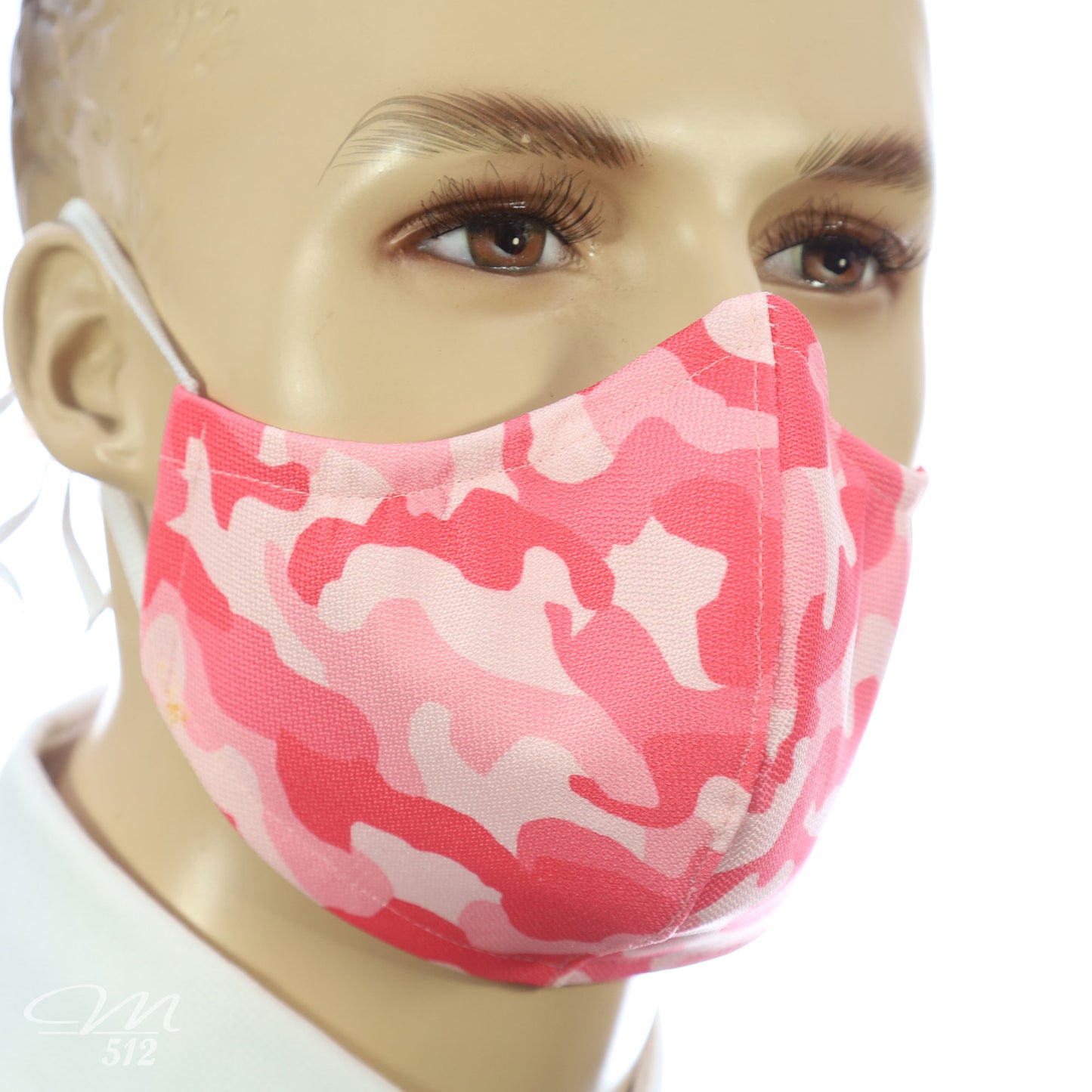 Mund-Nasen-Maske Modell C Camouflage Rosa
