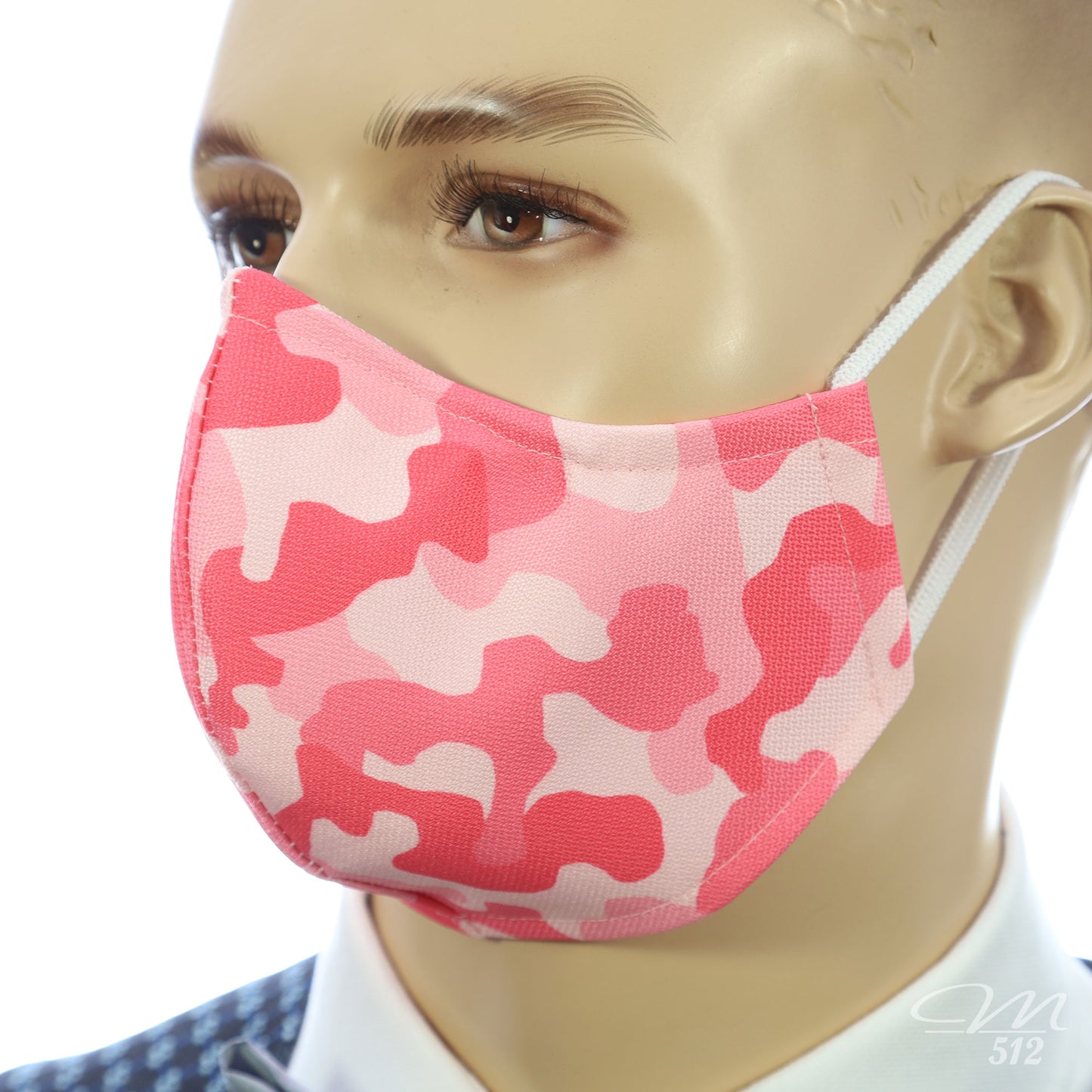 Mund-Nasen-Maske Modell C Camouflage Rosa