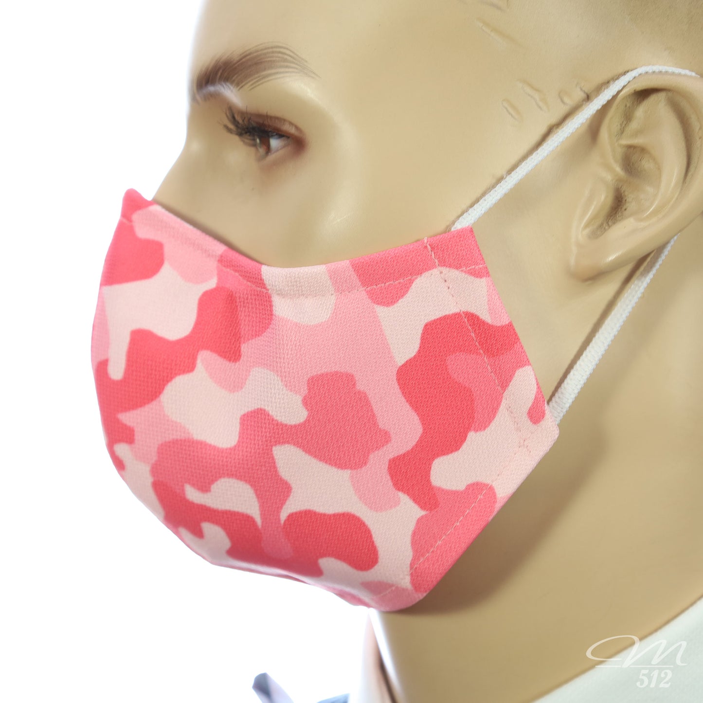 Mund-Nasen-Maske Modell C Camouflage Rosa