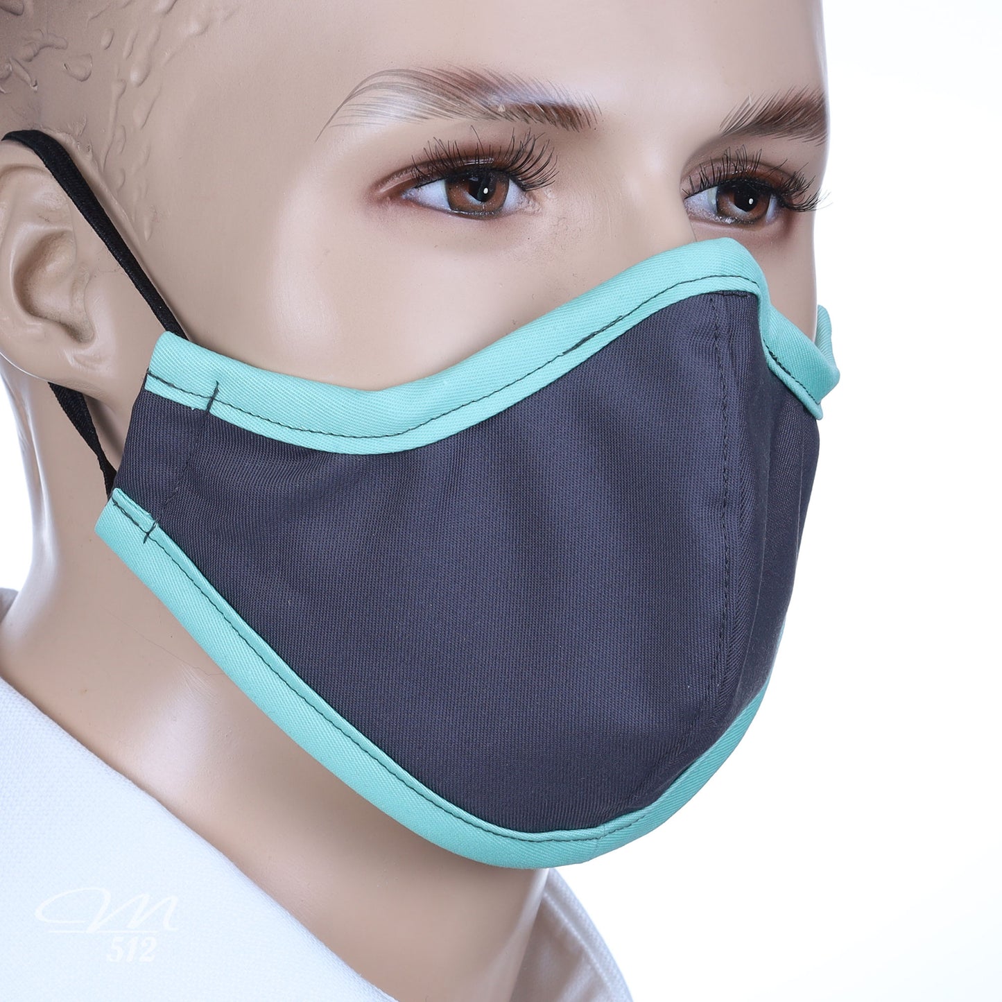 Mund-Nasen-Maske grau/mint