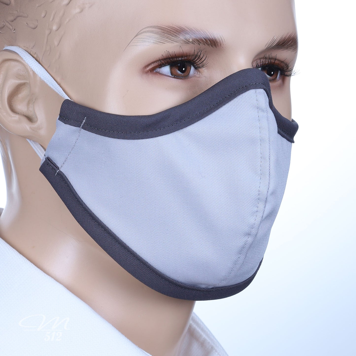 Mund-Nasen-Maske silber/grau