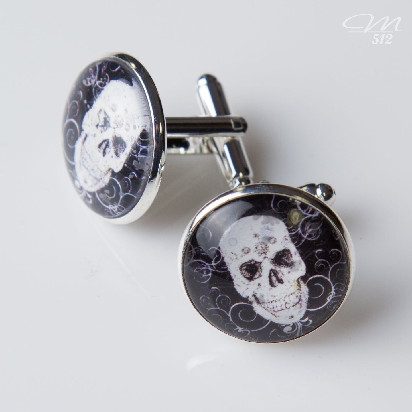 Manschettenknöpfe Silver Skull